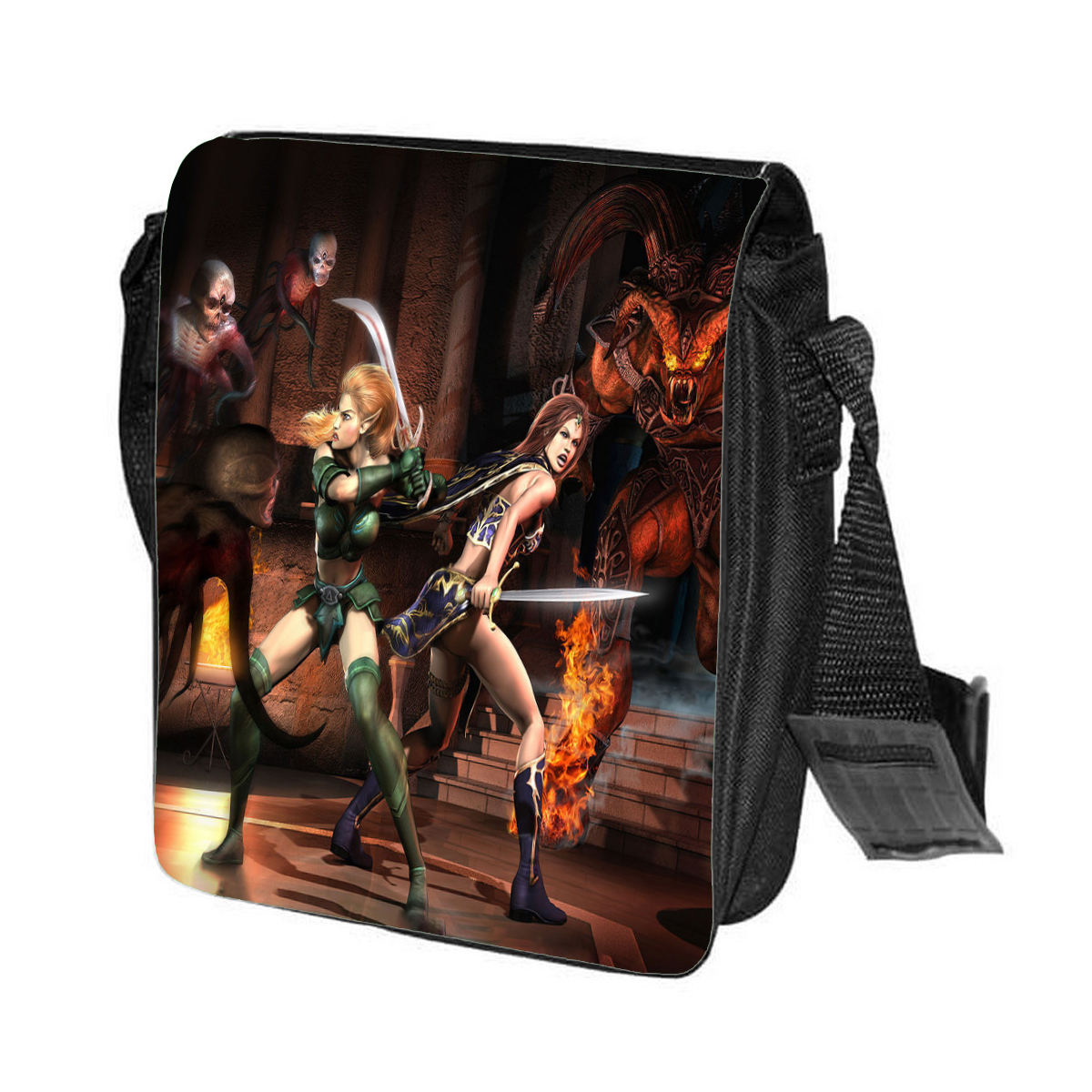 

Сумка унисекс CoolPodarok CN043744 черный, Черный;белый, CN043744