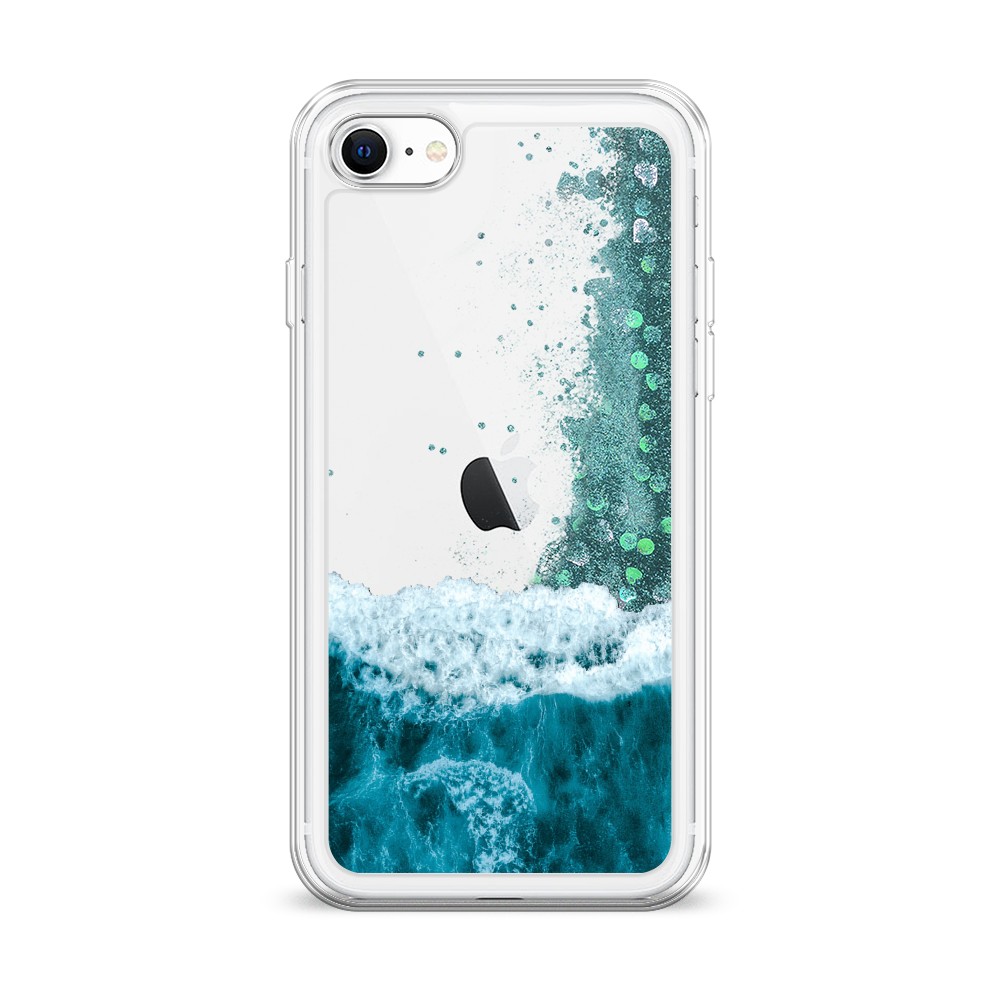 

Жидкий чехол с блестками "Морская пучина" на Apple iPhone SE 2022, 14895-1
