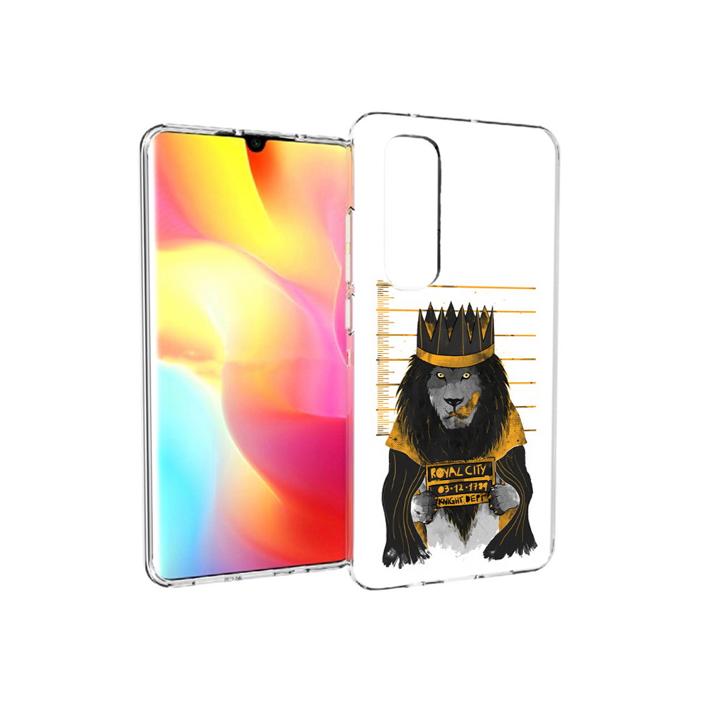 

Чехол MyPads Tocco для Xiaomi Mi Note 10 Lite лев в законе (PT149714.254.435), Прозрачный, Tocco
