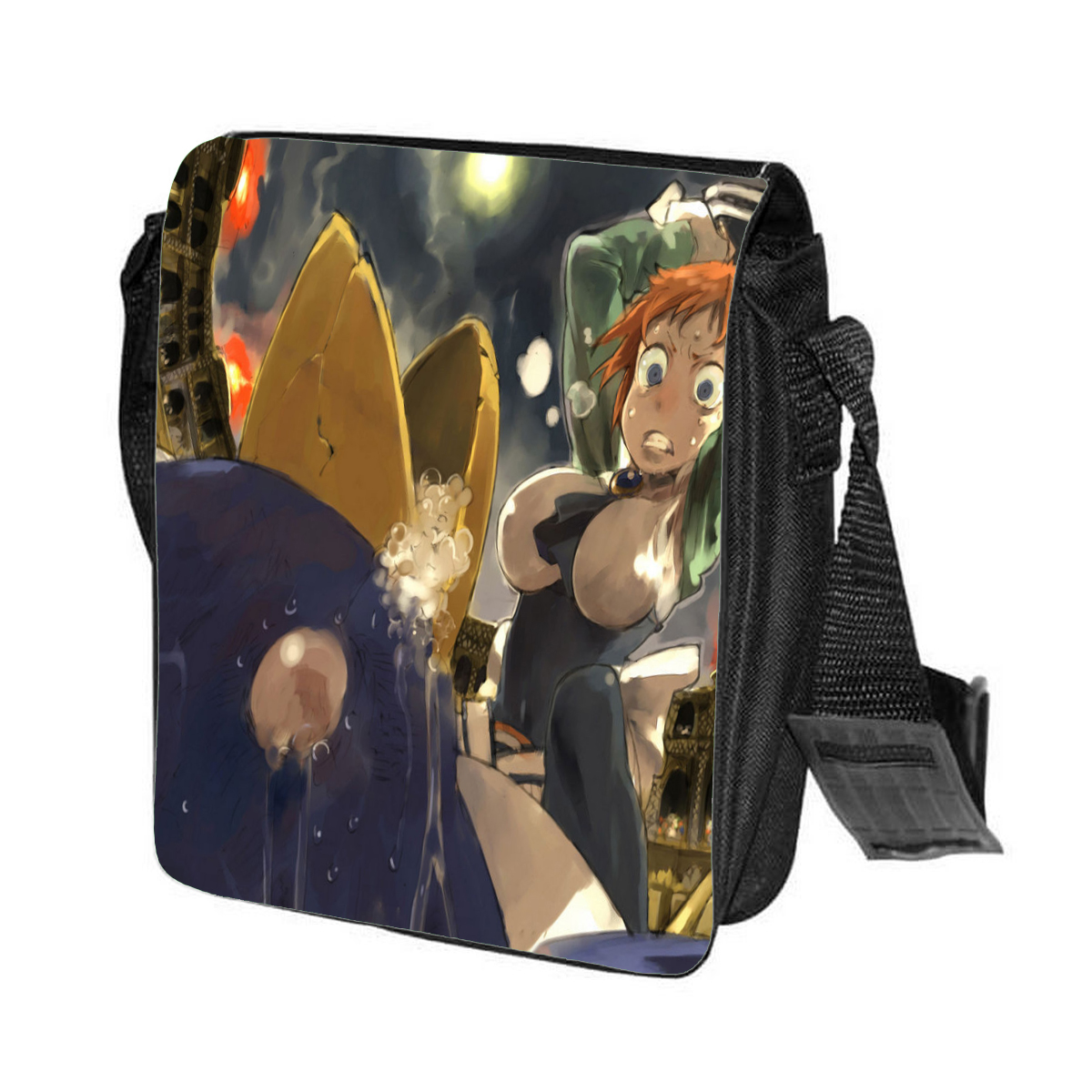 

Сумка унисекс CoolPodarok CN043707 черный, Черный;белый, CN043707
