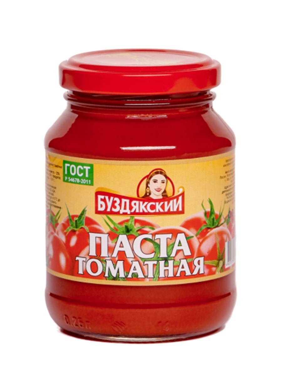 

Томатная паста Буздякская ГОСТ 260 г