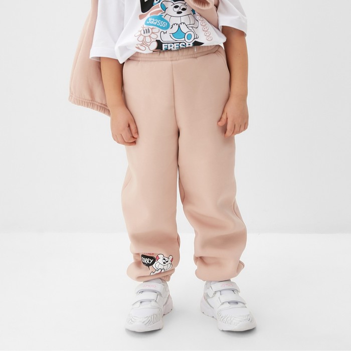 

Брюки для девочки MINAKU: CRUSH, цвет розовый, рост 122 см