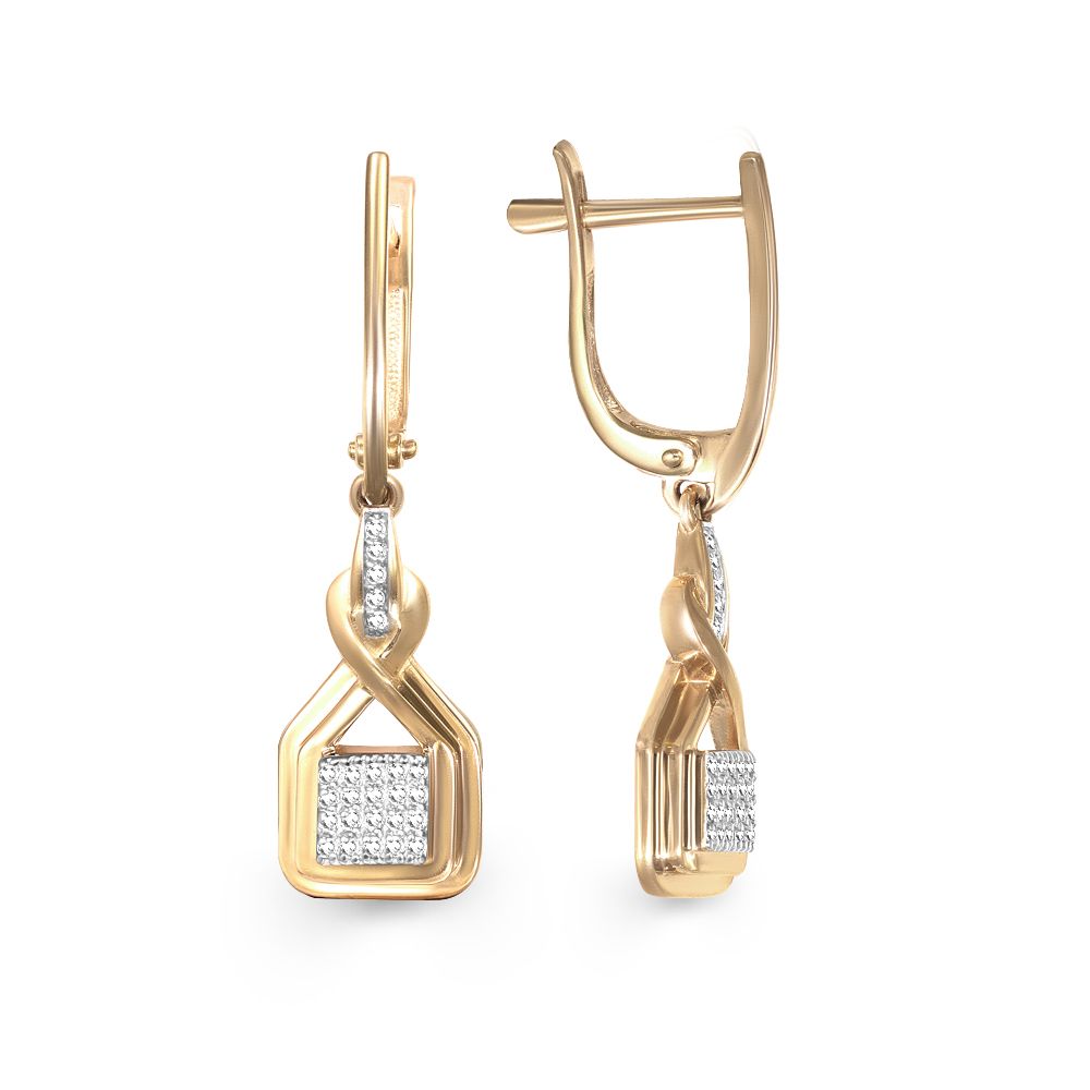 

Серьги из желтого золота с фианитом NEWGOLD 095121_02_03_005_0004, 095121_02_03_005_0004