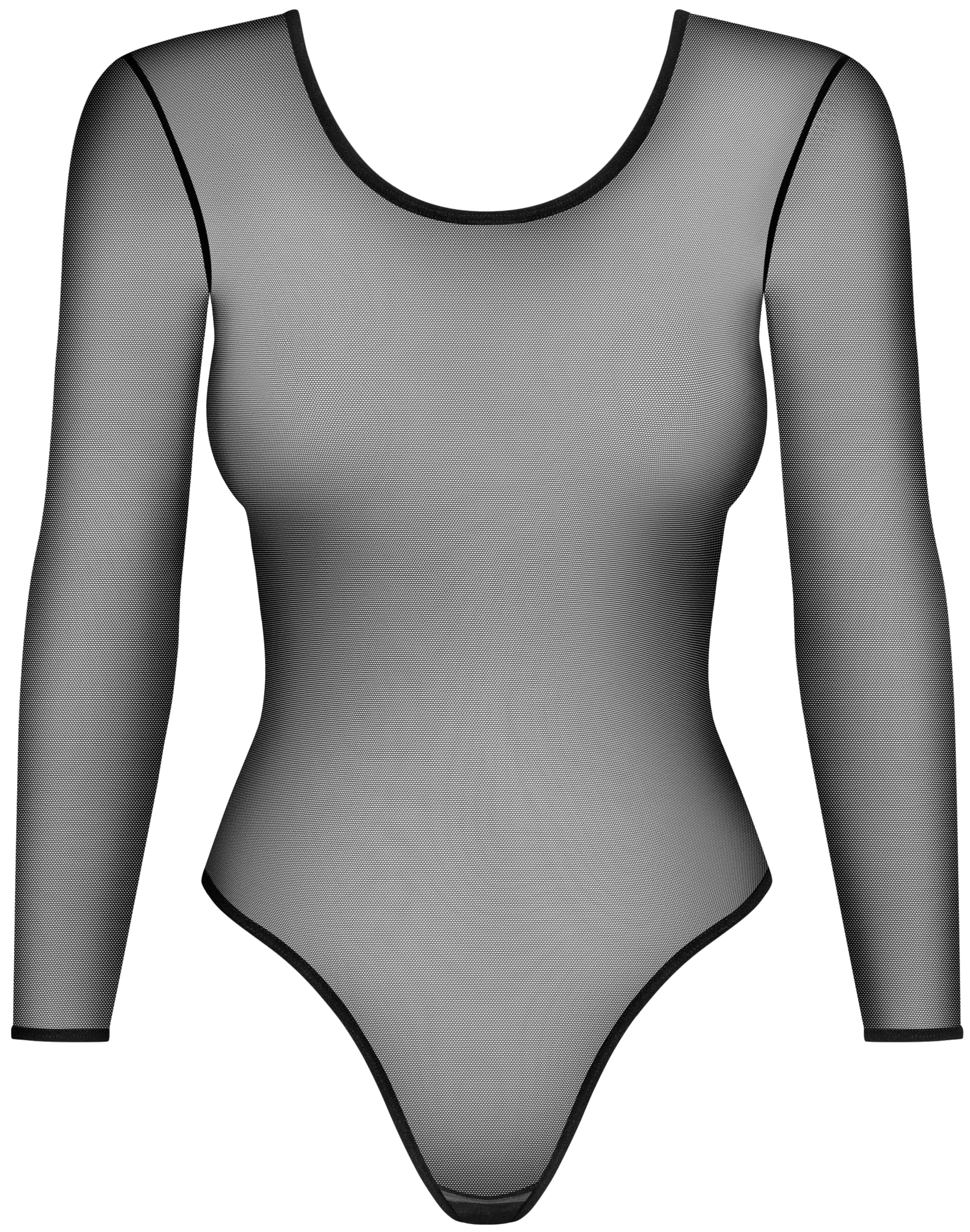 

Пикантное боди с вырезом на спине Obsessive черное L-XL, Черный
