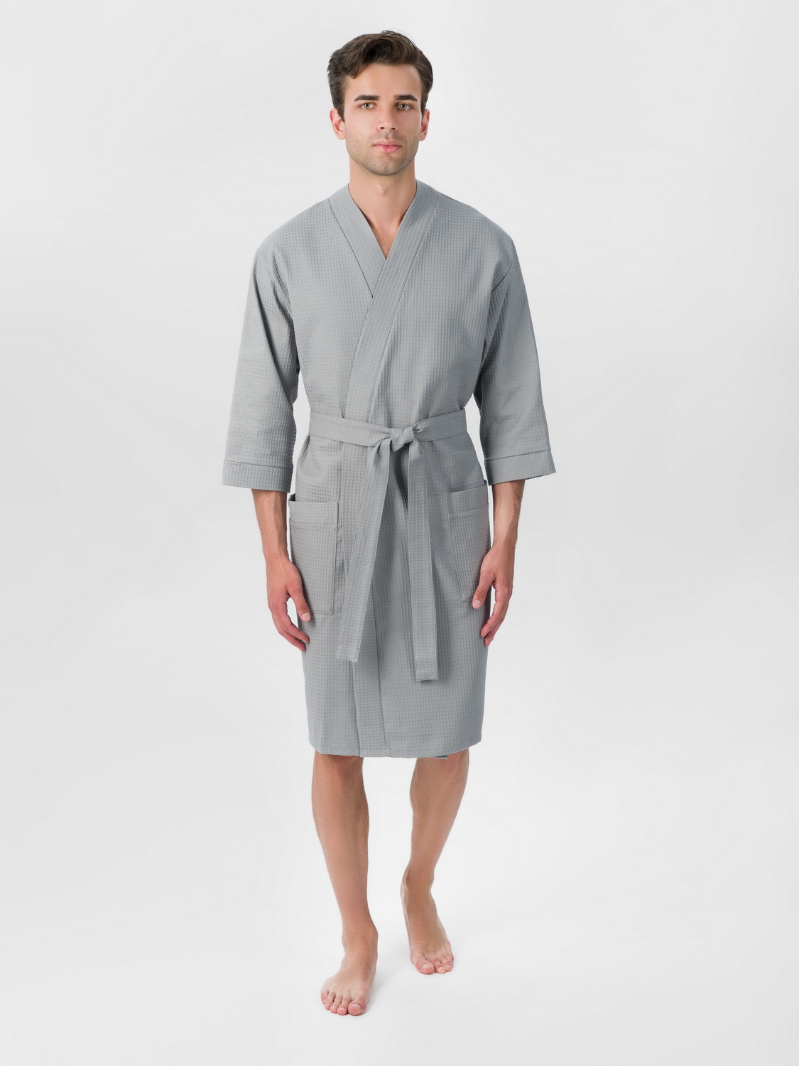 Халат мужской Росхалат В-05 серый 54-56 RU