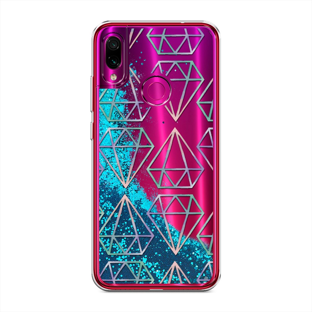 

Жидкий чехол с блестками "Бриллианты голографика" на Xiaomi Redmi Note 7