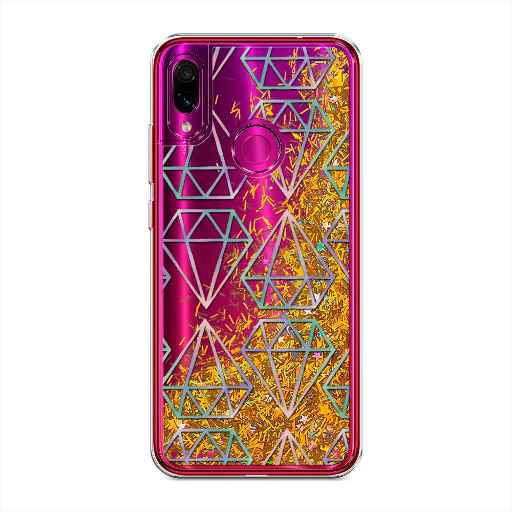 

Жидкий чехол с блестками "Бриллианты голографика" на Xiaomi Redmi Note 7, 34790-1