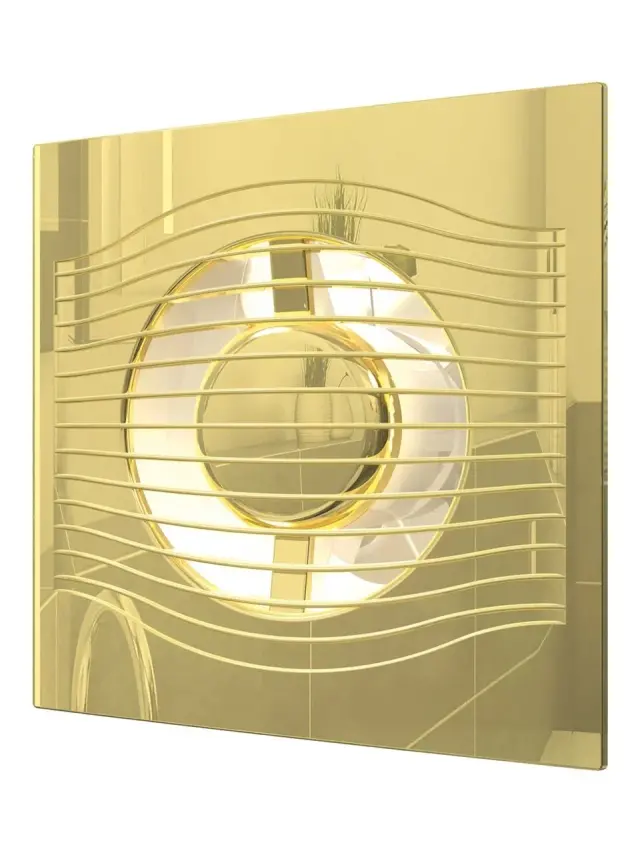 

Бытовой вентилятор ERA SLIM 4C Gold DICITI с обратным клапаном /D100мм, SLIM 4C