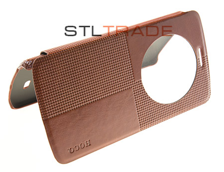 

Футляр-книга боковой Hoco Crystal View для LG G3 brown, Коричневый