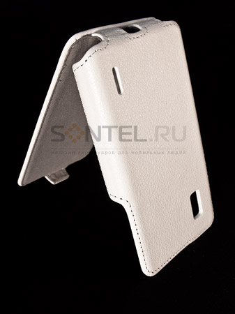 фото Чехол-книжка stl light для lg g optimus белый