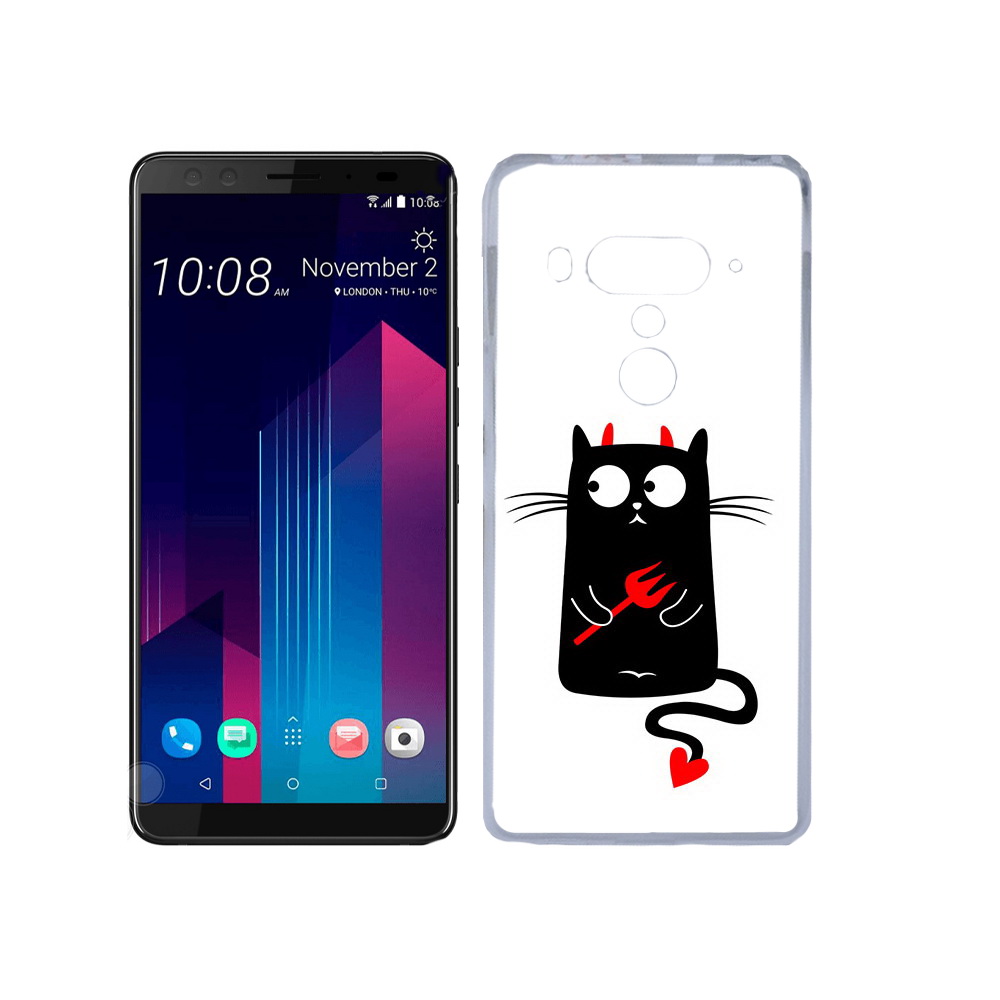 

Чехол MyPads Tocco для HTC U12+ Кот демон, Прозрачный, Tocco