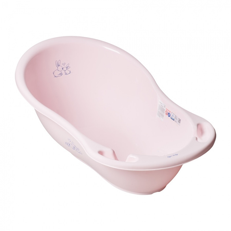 Ванночка для купания Tega Baby Кролики 86 см розовый
