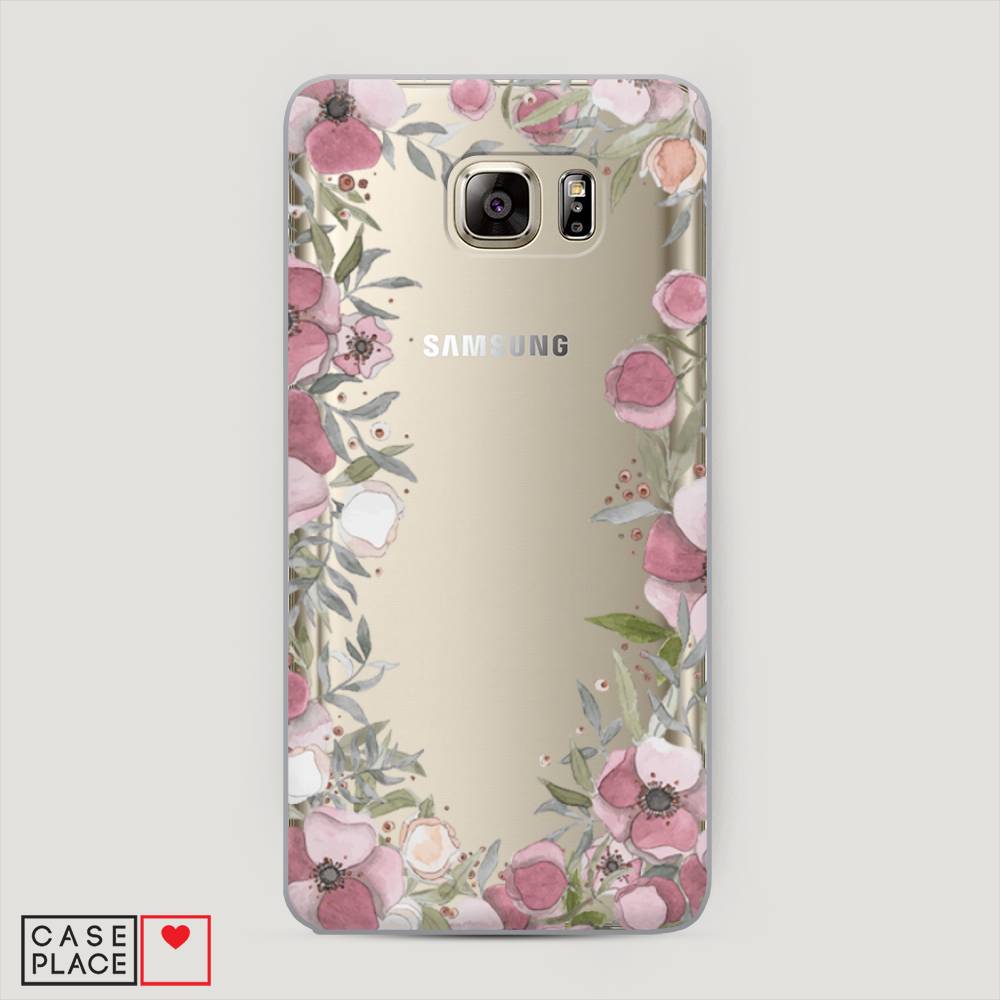 

Чехол Awog "Розовая цветочная рамка" для Samsung Galaxy Note 5