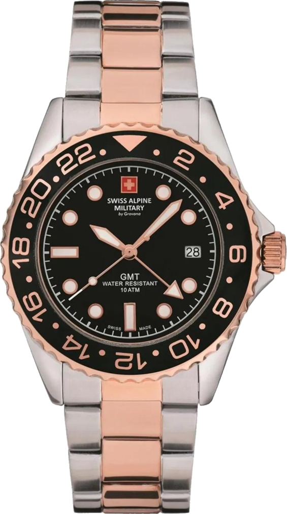 Наручные часы мужские Swiss Alpine Military Master Diver Gmt 7052.1157SAM