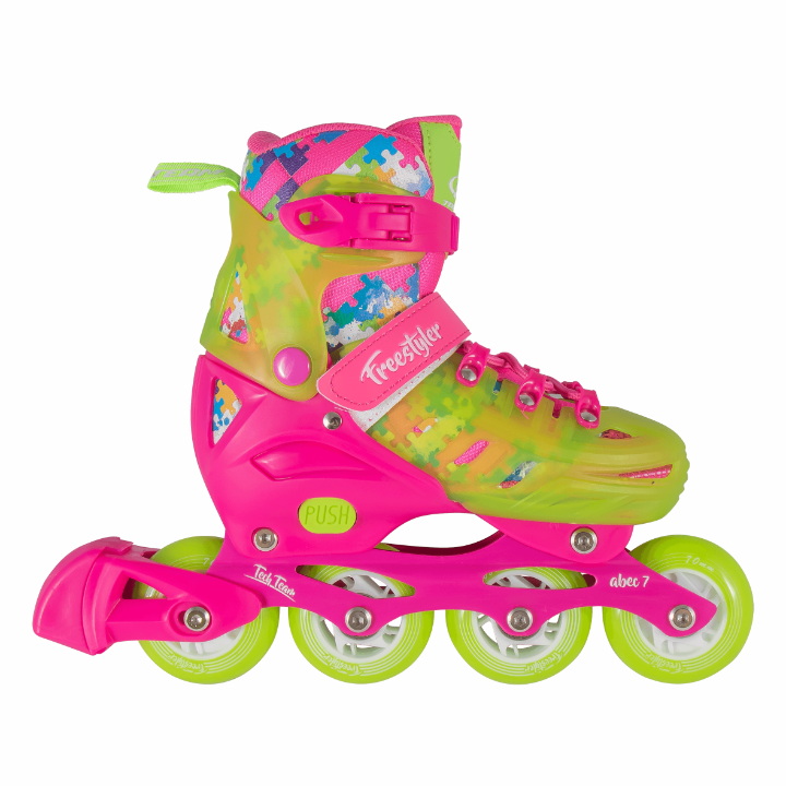 

Роликовые коньки Tech Team Deco Freestyler р.28-31 (S) розовый