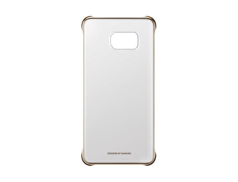 Чехол-накладка Samsung Clear Cover для Galaxy S6 Edge Plus пластик (золотой)