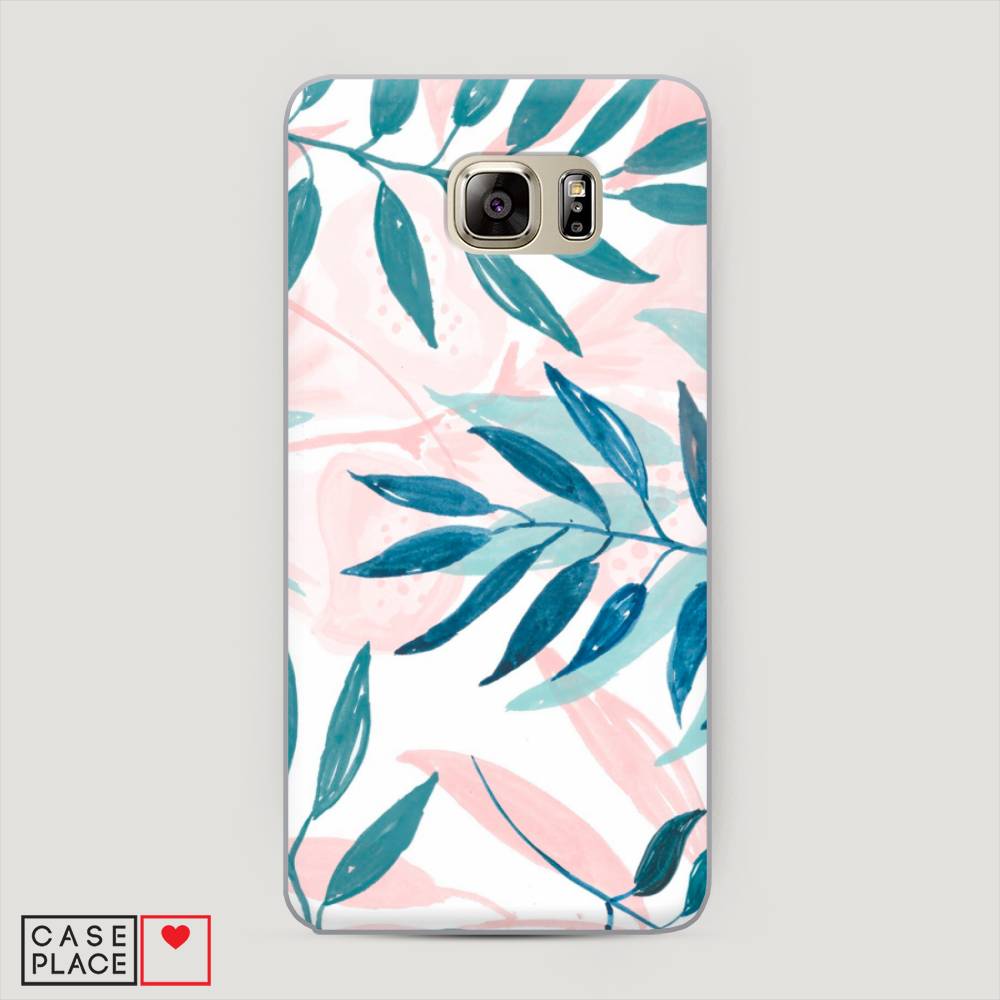 фото Чехол awog "акварельные веточки" для samsung galaxy note 5