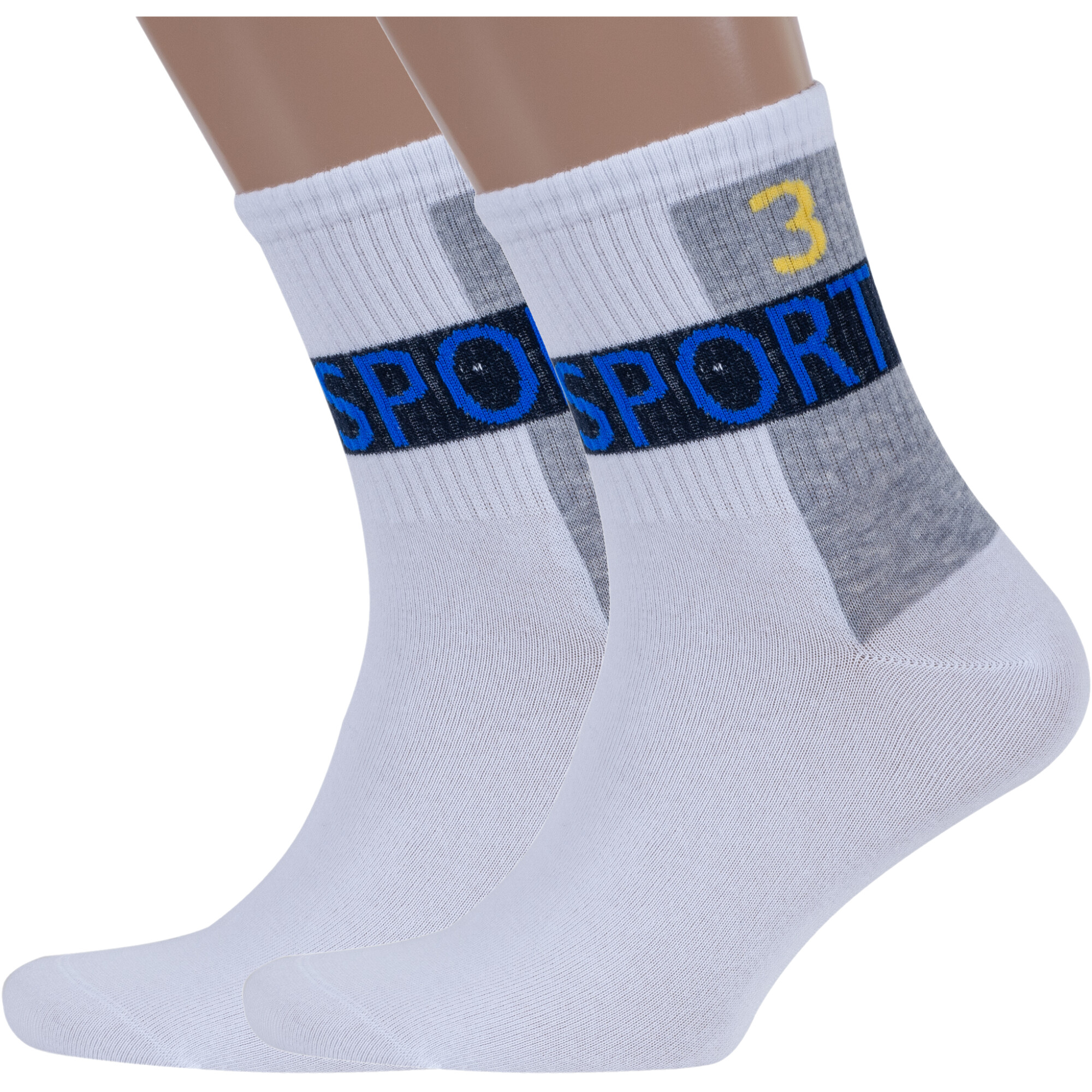 

Комплект носков мужских Rusocks 2-М3-13746 белых 27-29, 2 пары, Белый, 2-М3-13746