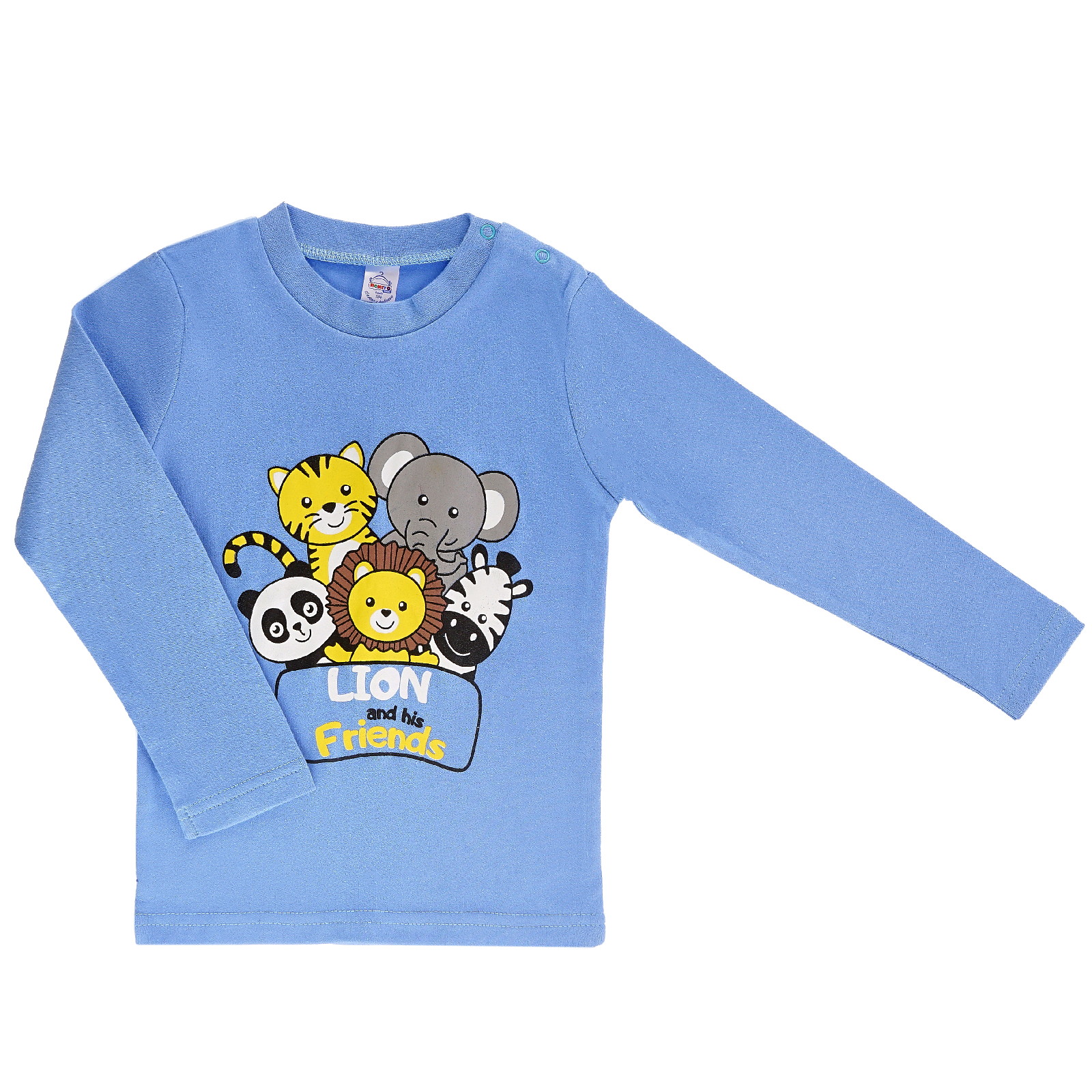 фото Футболка детская bonito kids bk006m цв. голубой р. 98