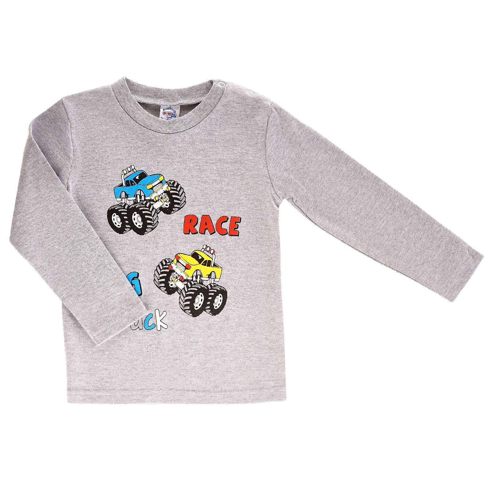 фото Футболка детская bonito kids bk006m цв. серый меланж р. 98