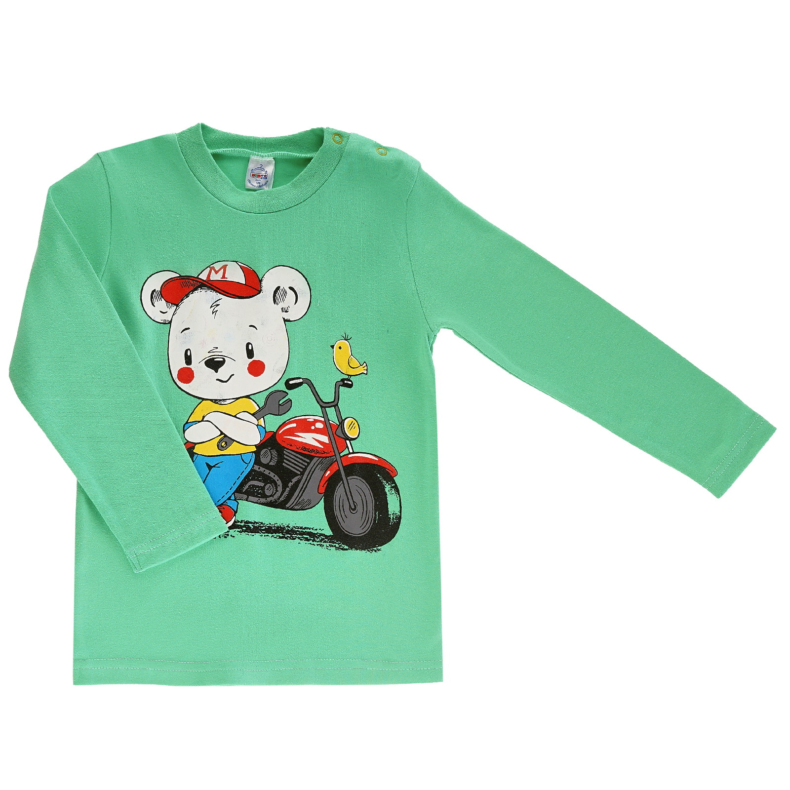 фото Футболка детская bonito kids bk006m цв. зелёный р. 98