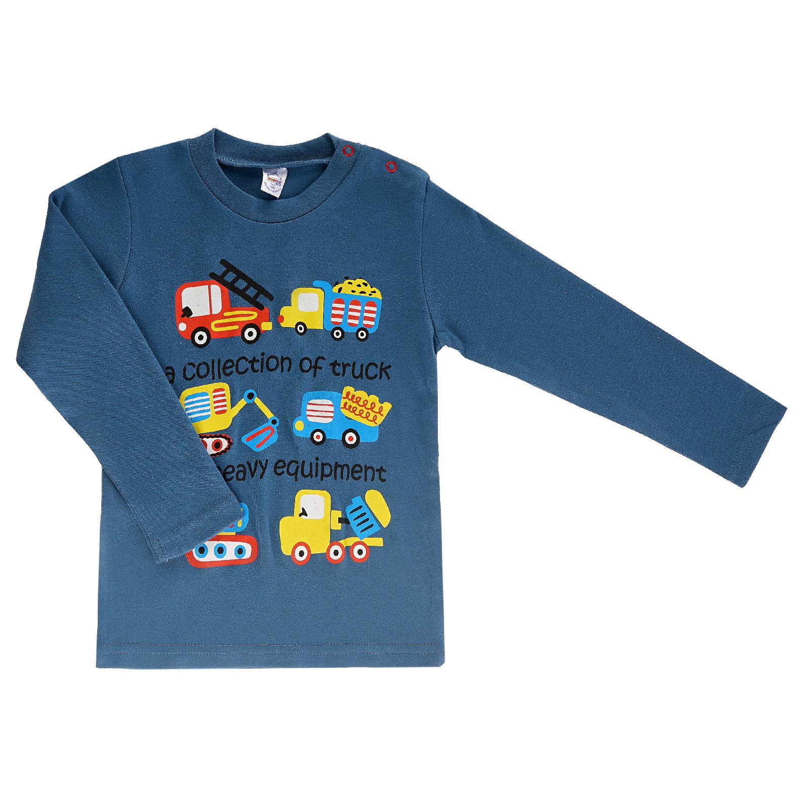 фото Футболка детская bonito kids bk006m цв. джинсовый р. 98