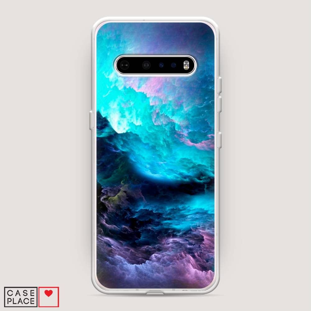 

Чехол Awog на LG V60 ThinQ 5G "Бирюзовое небо", Фиолетовый;черный, 84250-4