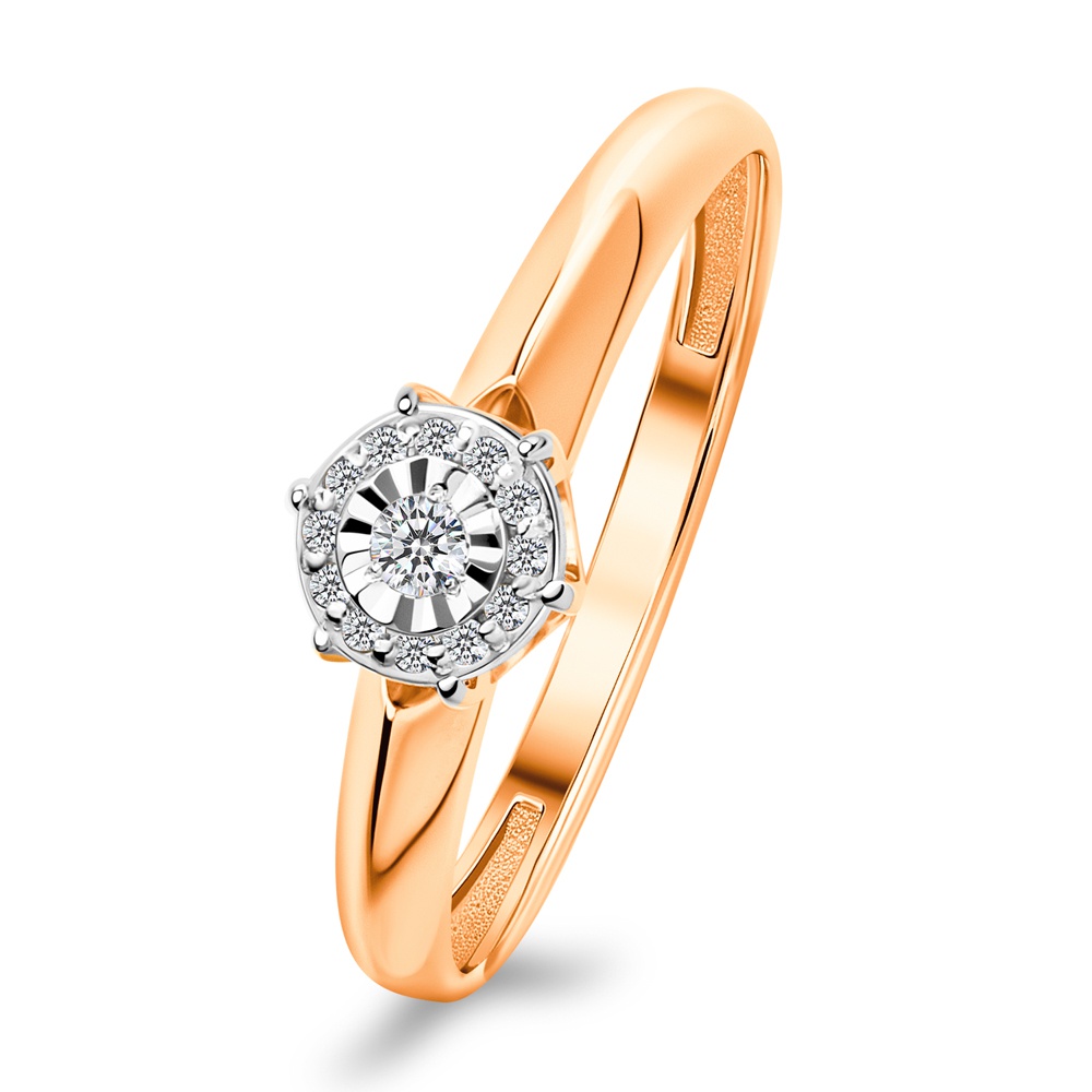 

Кольцо из золота р. , 585Gold 101017443, бриллиант, 101017443