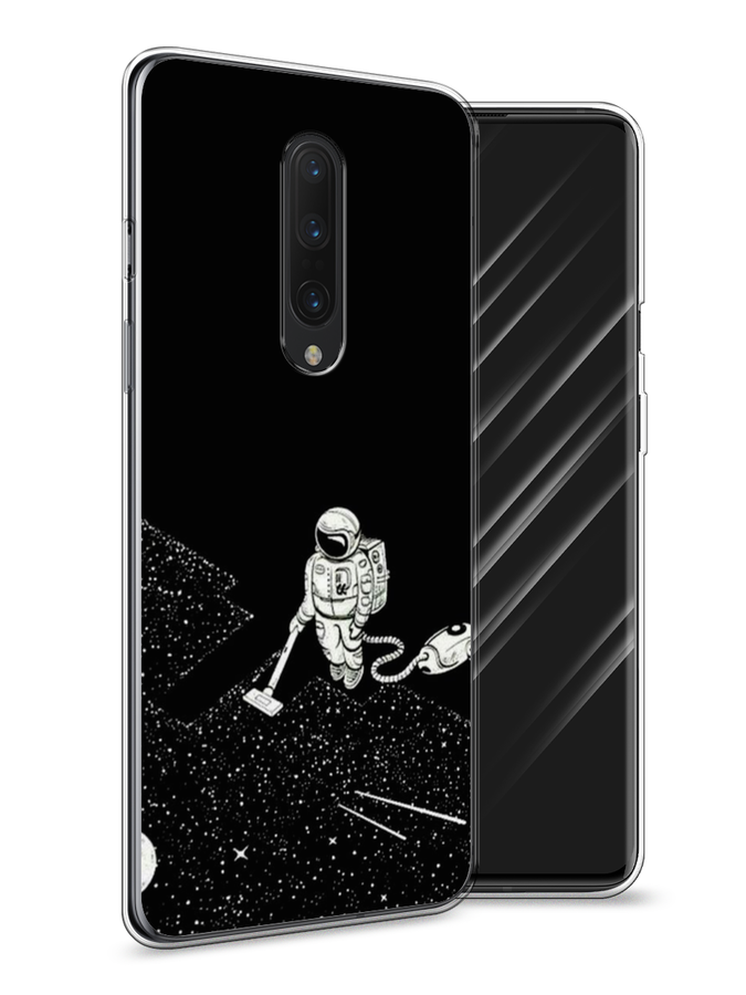 

Чехол Awog на OnePlus 8 / ВанПлас 8 "Космонавт с пылесосом", Белый, 151250-4