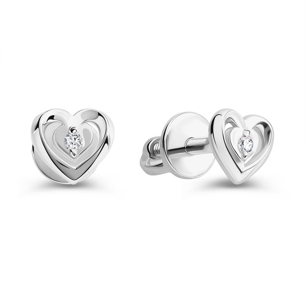 

Серьги пусеты из золота 585Gold 102009917, бриллиант, 102009917