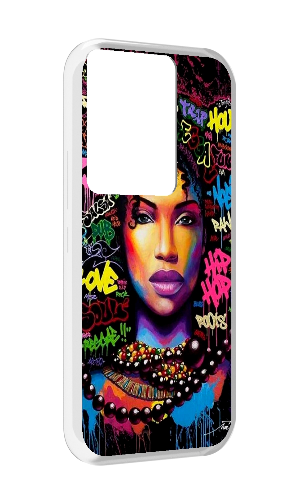 

Чехол MyPads девушка-в-граффити женский для Itel Vision 3 Plus / Itel P38 Pro, Прозрачный, Tocco