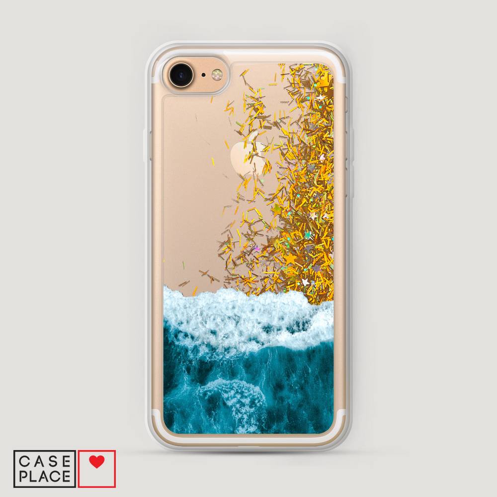 

Жидкий чехол с блестками "Морская пучина" на Apple iPhone 8, 10890-1