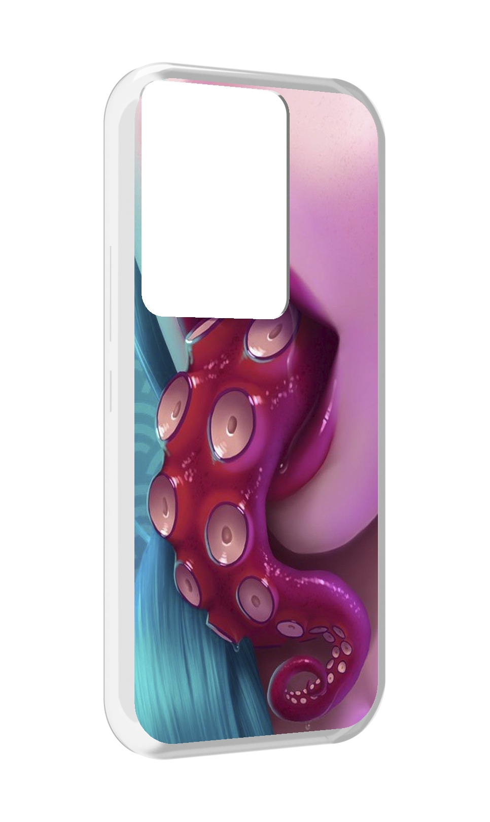 

Чехол MyPads девушка с щупальцой женский для Itel Vision 3 Plus / Itel P38 Pro, Прозрачный, Tocco
