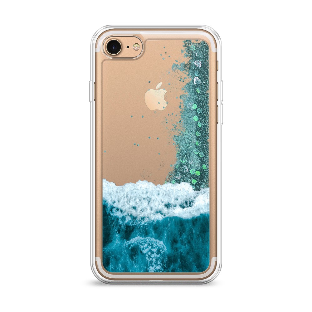 

Жидкий чехол с блестками "Морская пучина" на Apple iPhone 7, 10695-1