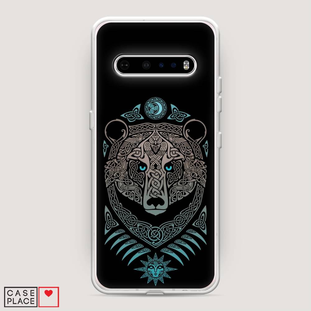

Чехол Awog на LG V60 ThinQ 5G "Кельтский медведь", Черный;серый, 84250-2