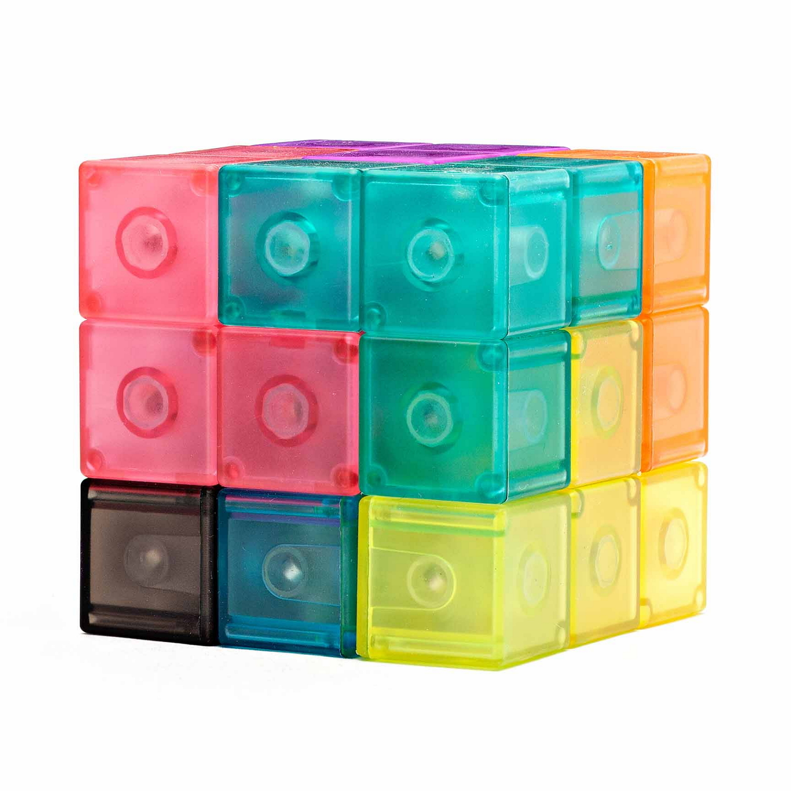 Развивающая игра кубик сома 3D тетрис магинтный MoYu Luban Magnetic Blocks