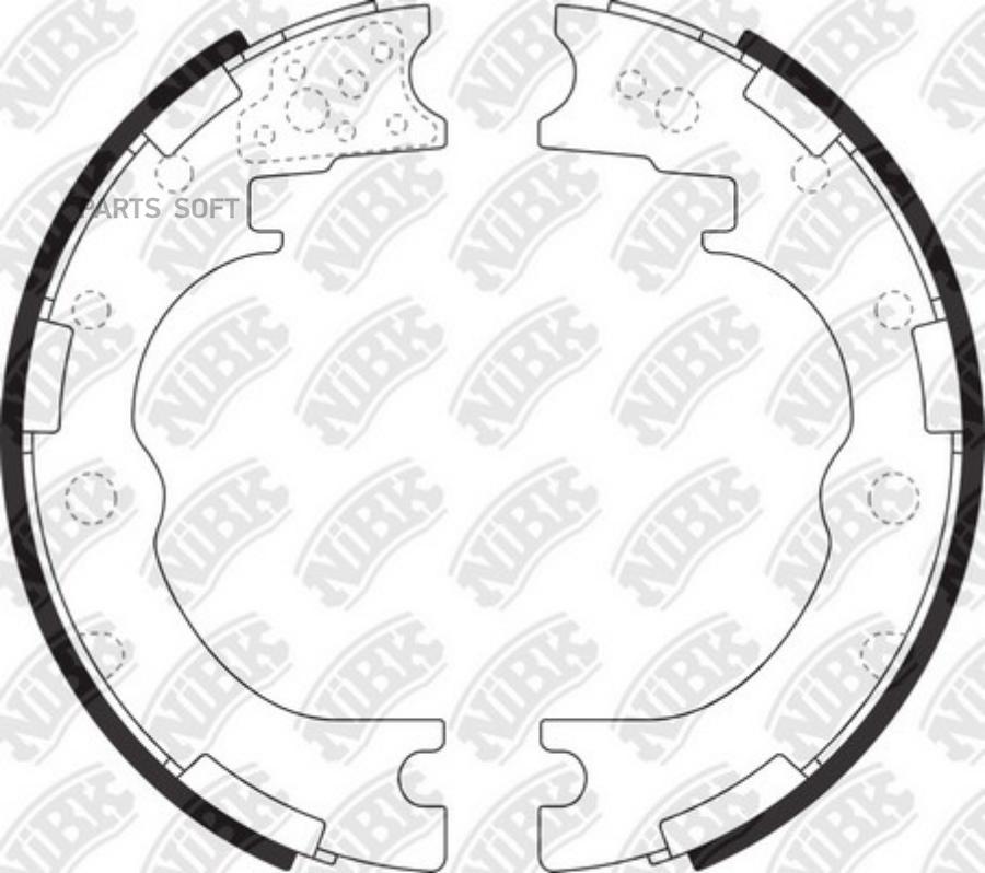 

Колодки барабанные \ Toyota Dyna 2.7-4.1 95 NIBK FN0039 FN0039-NIBK