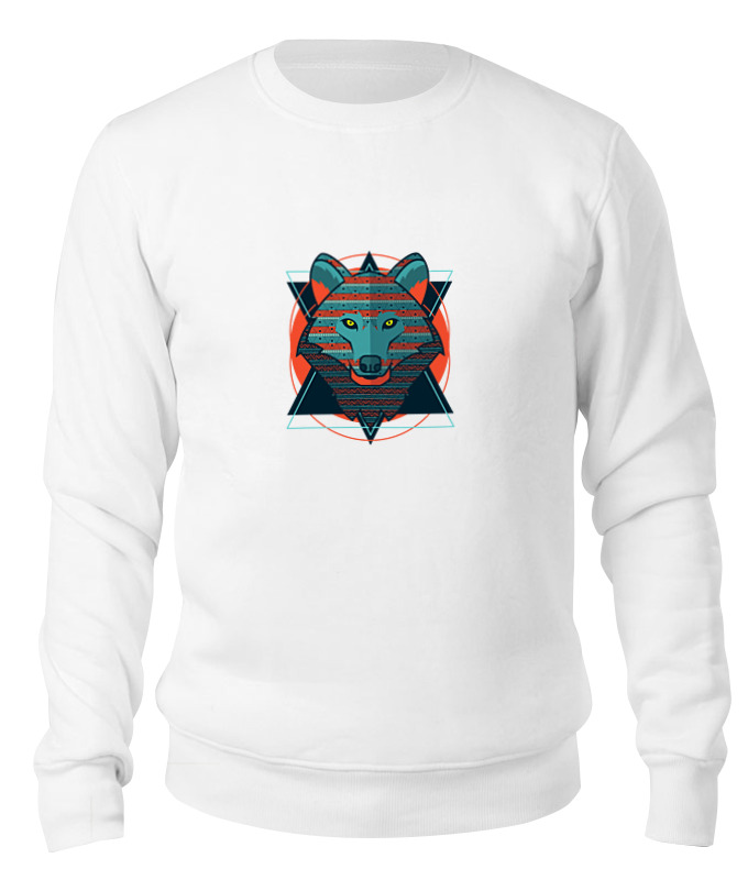 

Свитшот унисекс Printio Wolf (волк) белый S, Wolf (волк)