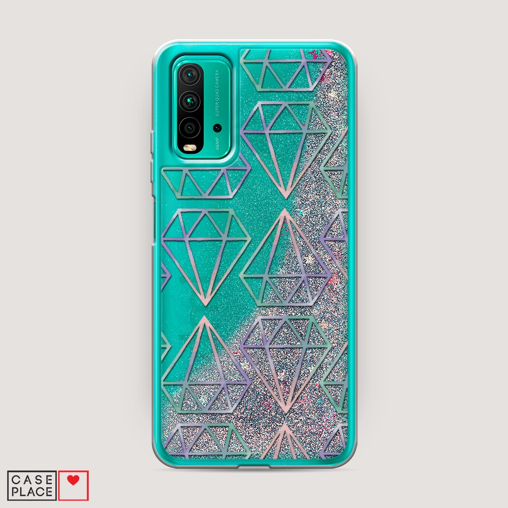 

Чехол Awog на Xiaomi Redmi 9T "Бриллианты голографика", Разноцветный, 39891-1