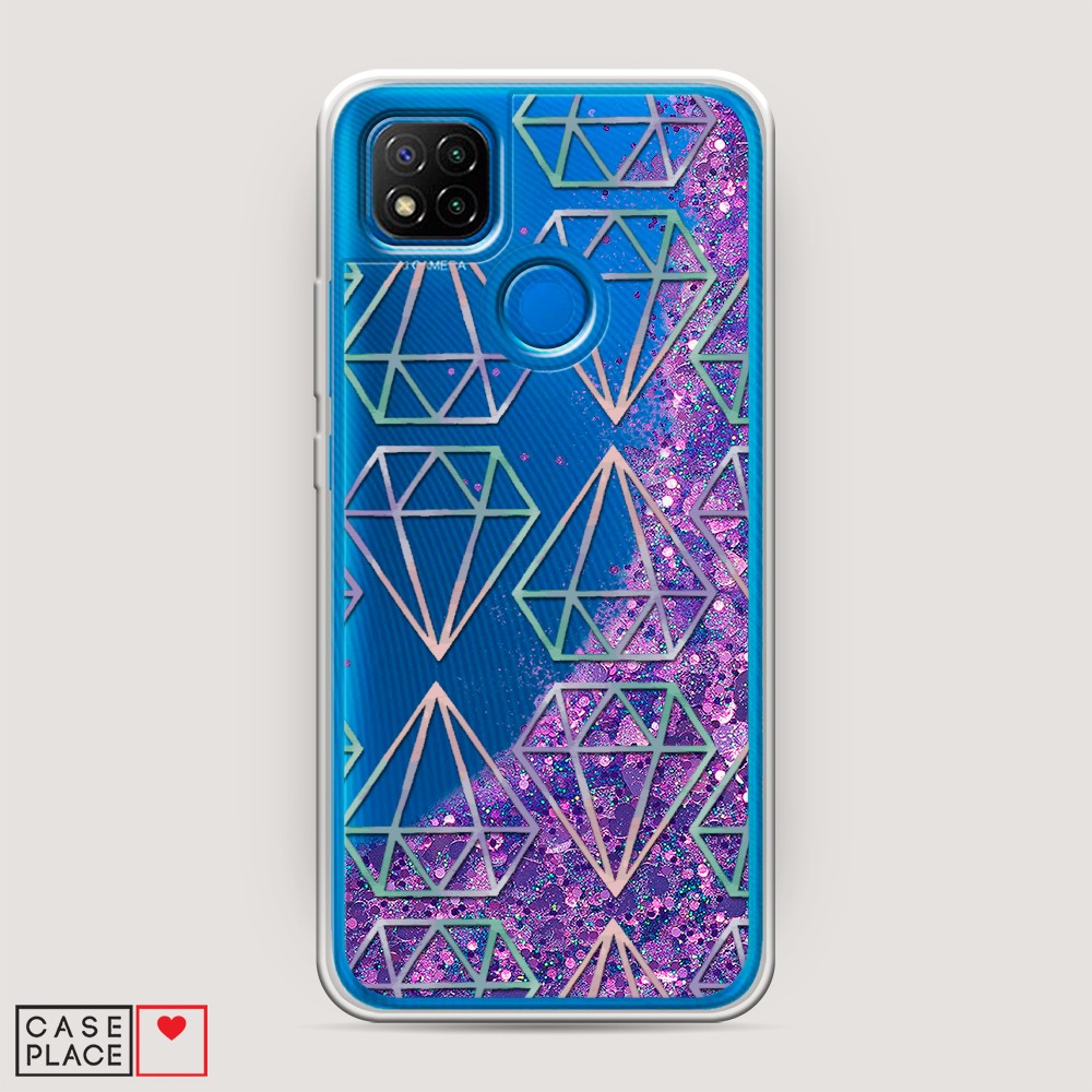 

Чехол Awog на Xiaomi Redmi 9C "Бриллианты голографика", Разноцветный, 39092-1