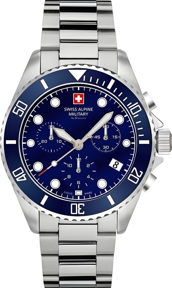 Наручные часы мужские Swiss Alpine Military Master Diver Chrono 7053.9135SAM