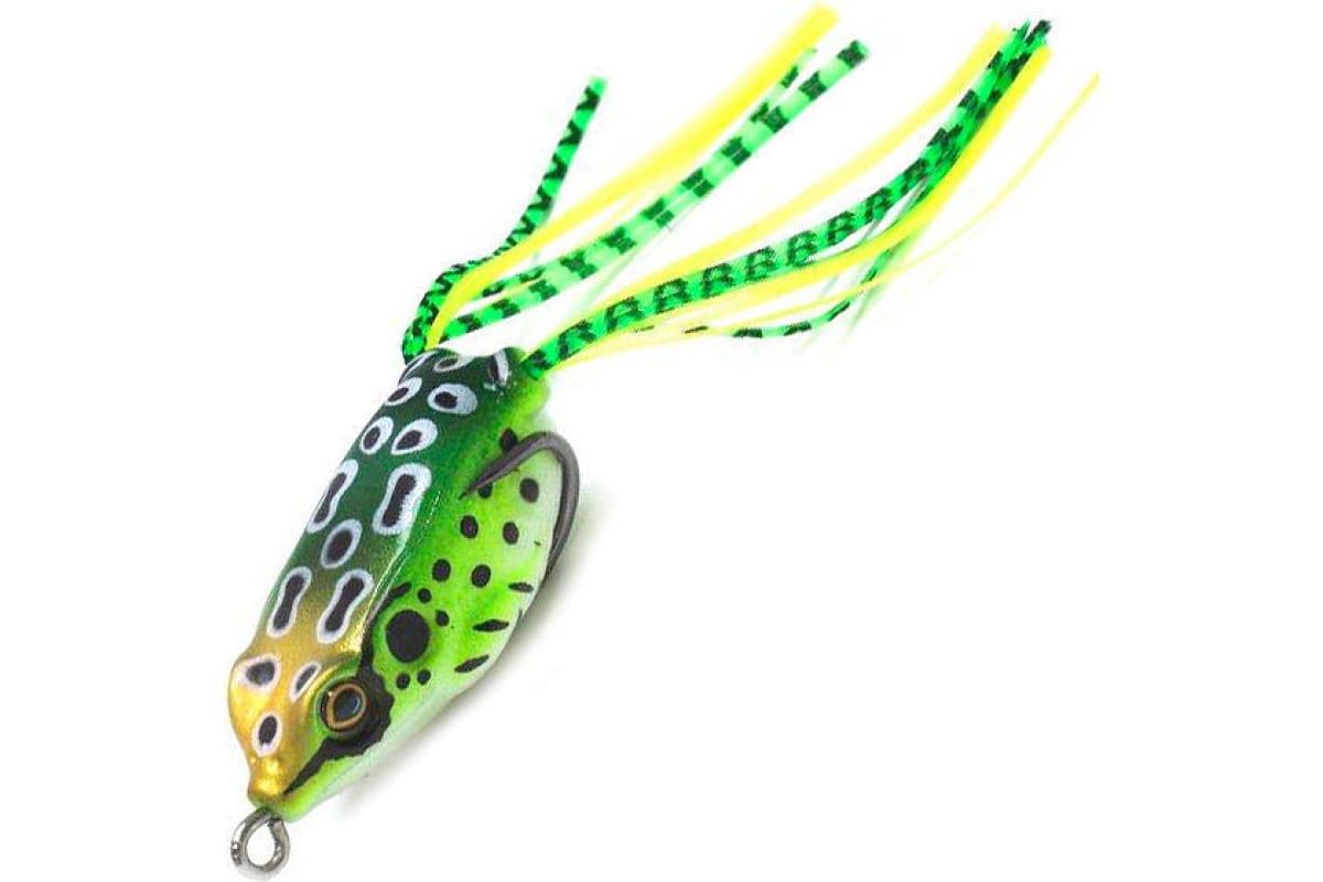 

Лягушка-незацепляйка Namazu FROG, 65 мм, 14 г, цвет 17, крючок-двойник YR Hooks (BN) #6/0/, Зеленый;черный;белый