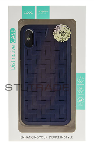 

Накладка HOCO Tracery series TPU soft case для iPhone X/Xs синяя