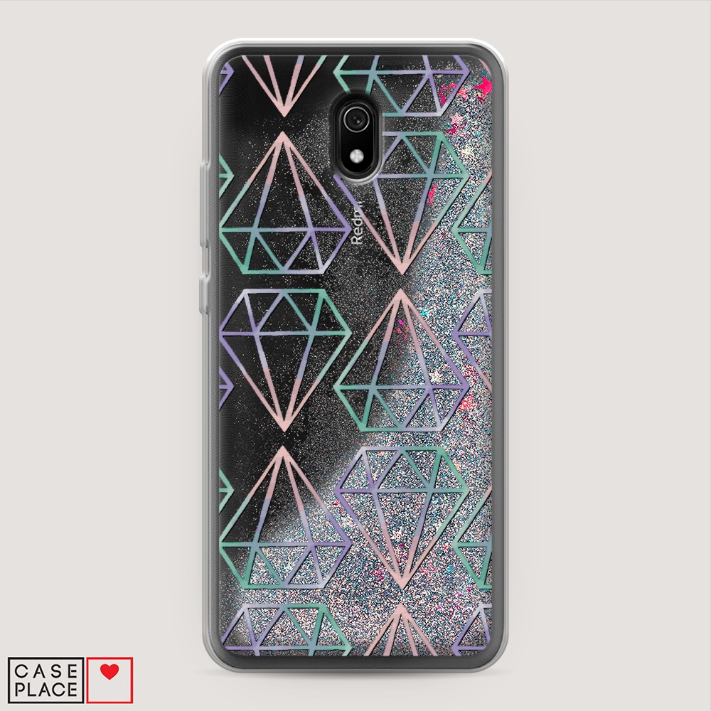 

Чехол Awog на Xiaomi Redmi 8A "Бриллианты голографика", Разноцветный, 37291-1