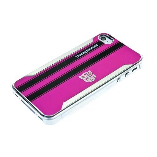 

Накладка алюминиевая Transformers для iPhone 4S розовая, Розовый