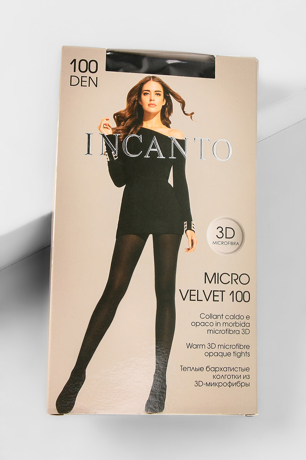 

Колготки женские INCANTO MicroVelvet 100 черные 2, Черный, MicroVelvet 100