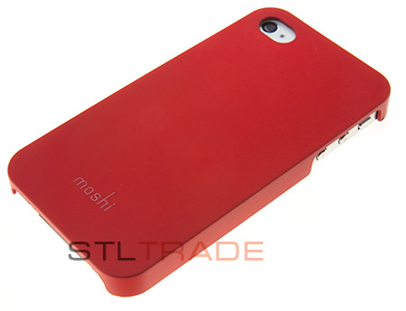 Задняя накладка Moshi+пленка для iPhone 4/4S красная