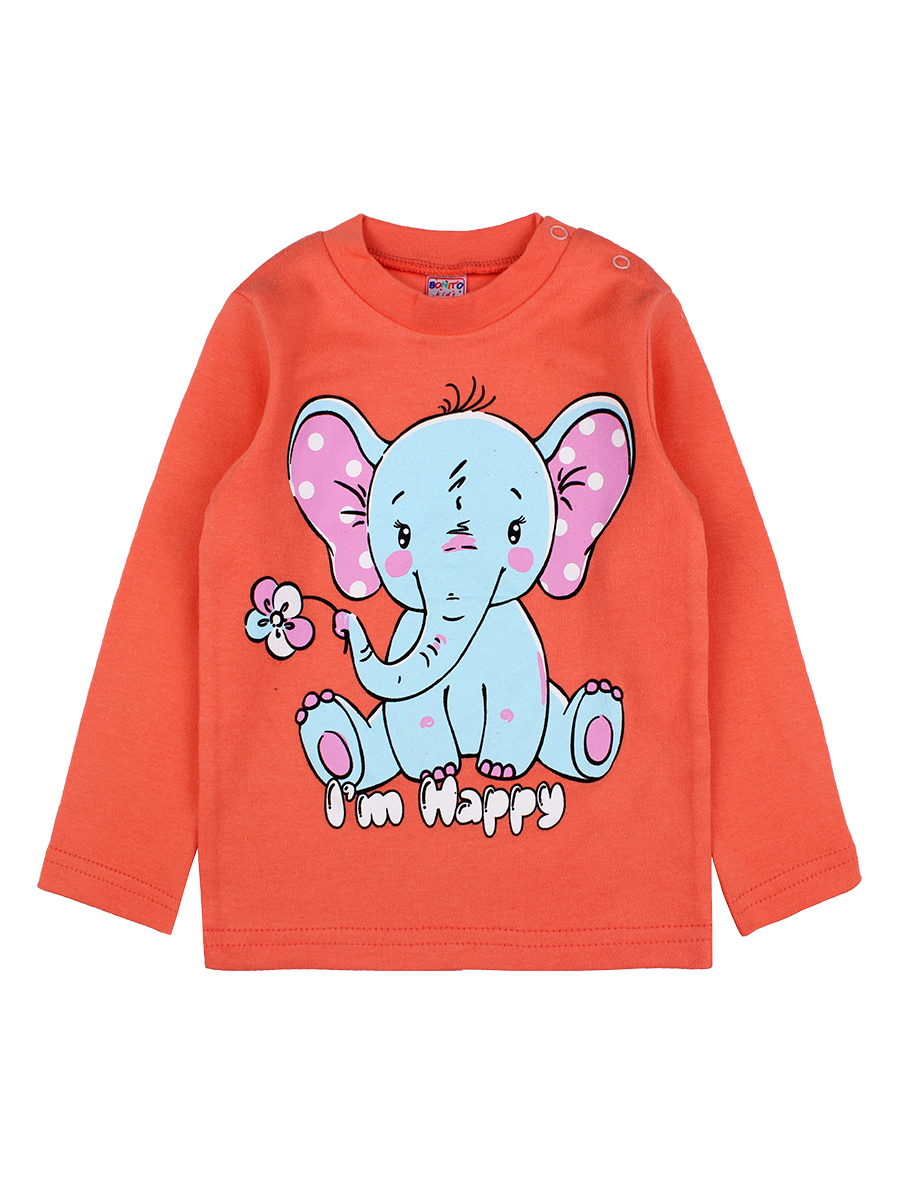 

Футболка детская Bonito kids BK006D цв. коралловый р. 104, BK006D