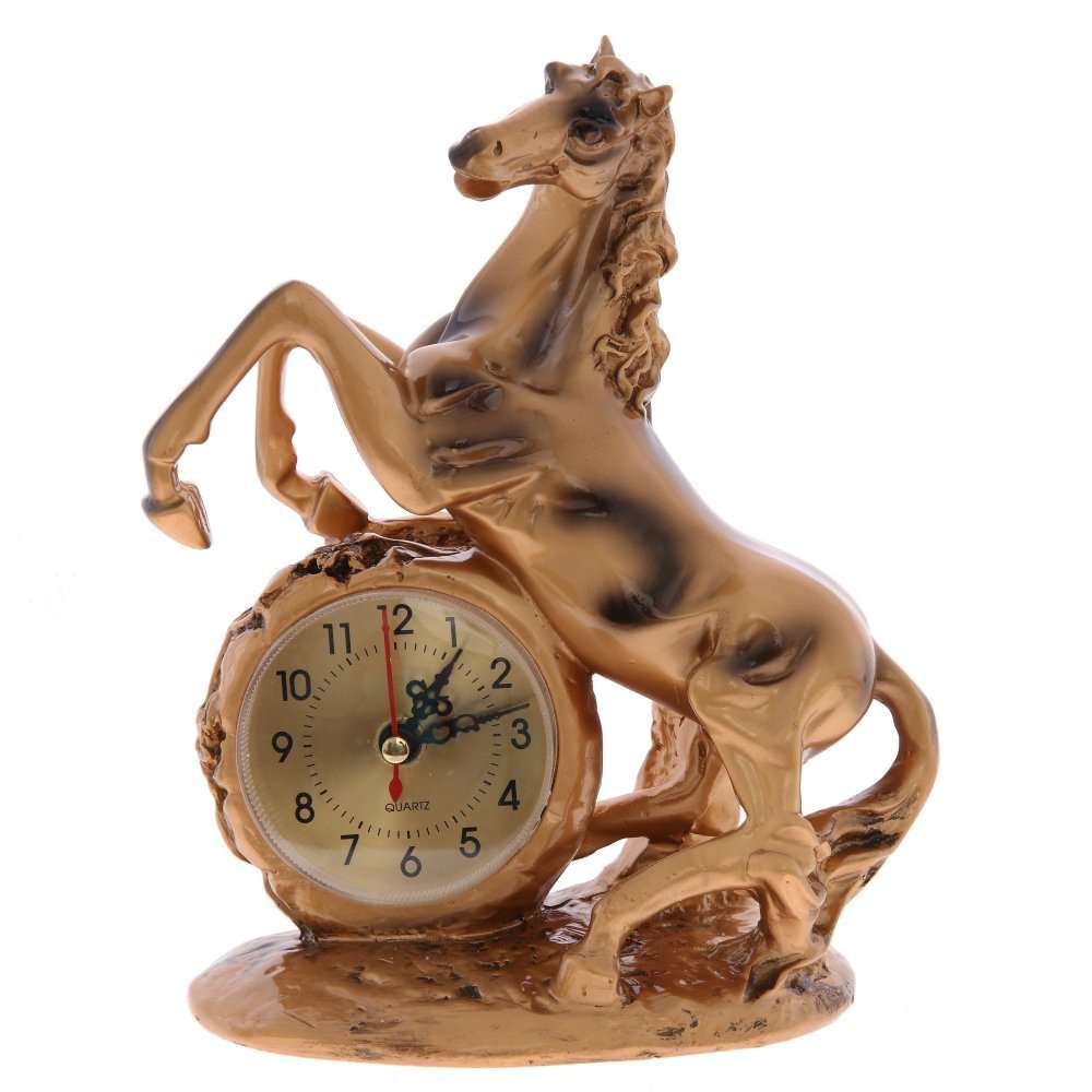 фото Часы настольные декоративные лошадь, 17*9,5*21 см, (1хаа не прилаг.) ksm-751726 remeco collection