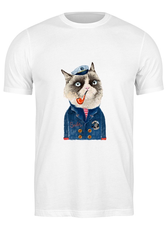 

Футболка мужская Printio Kitty белая M, Белый, Kitty